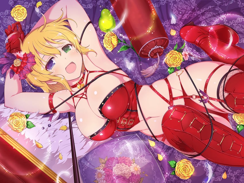 ryouna (senran kagura and 2 more) drawn by yaegashi_nan