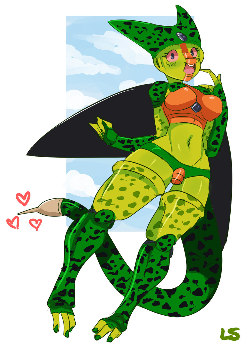 cell and imperfect cell (dragon ball and 1 more) drawn by 0lightsource