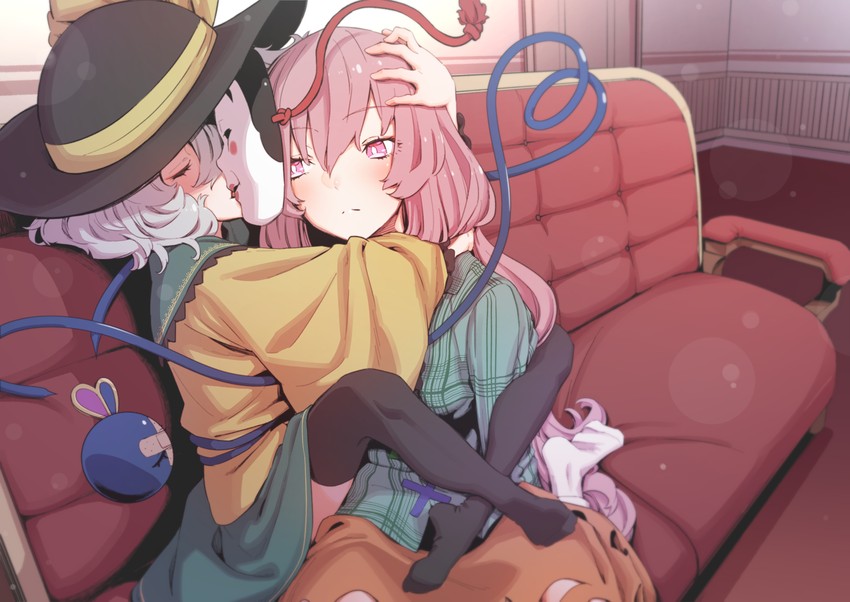 komeiji koishi and hata no kokoro (touhou) drawn by kawayabug
