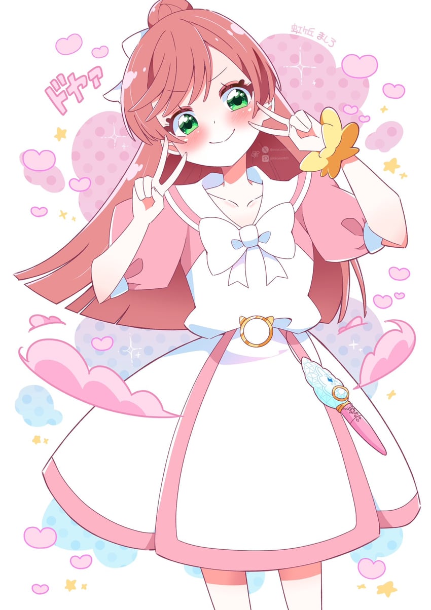 nijigaoka mashiro (precure and 1 more) drawn by potacure