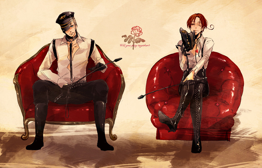 northern italy and germany (axis powers hetalia) drawn by kisaragi_manami