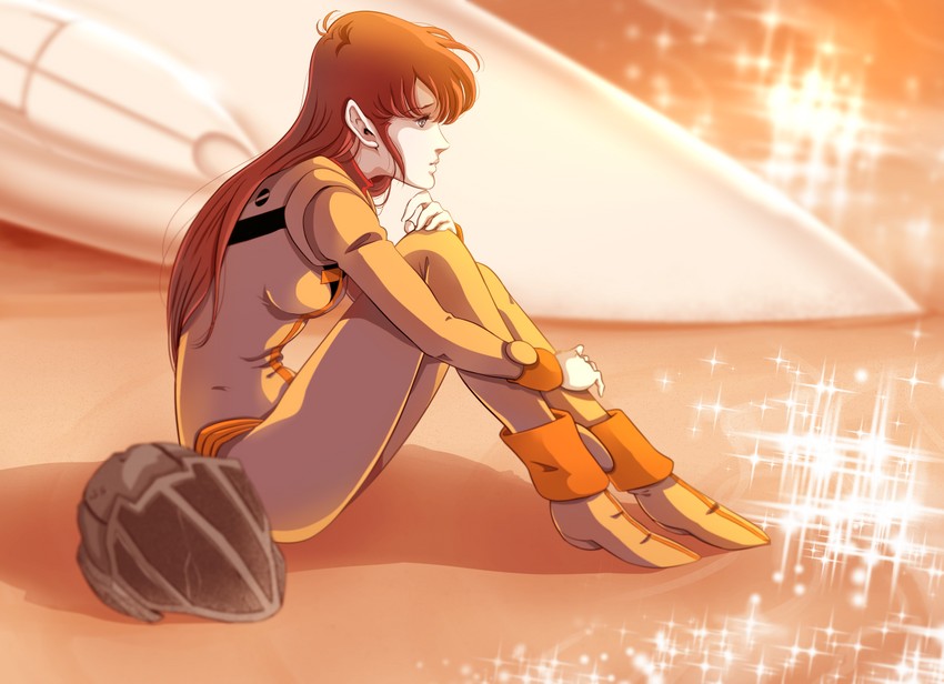 vf-1 and hayase misa (macross and 1 more) drawn by waeba_yuusee