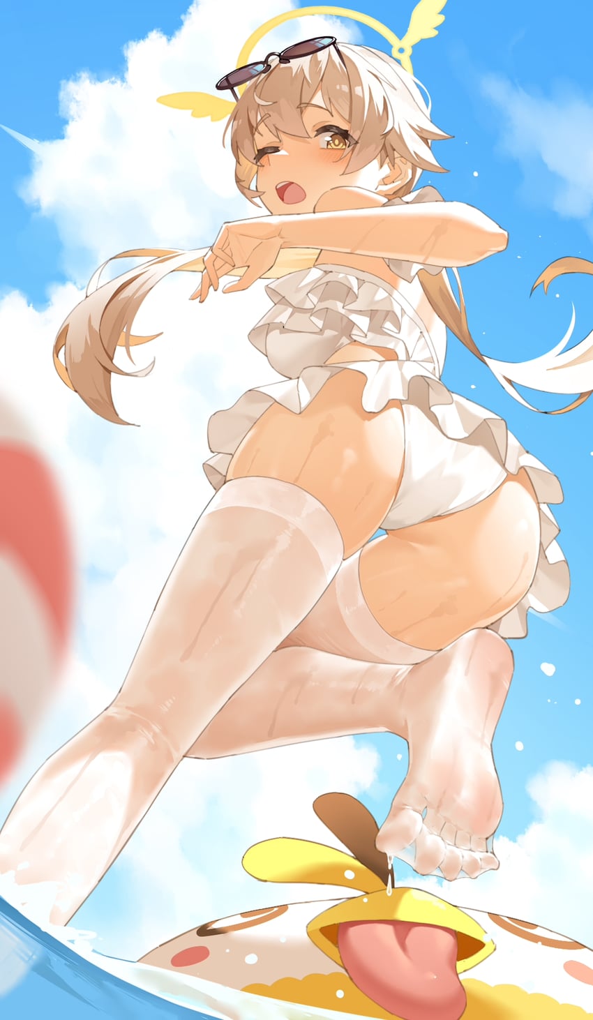 hifumi and peroro (blue archive) drawn by shi_ling_fangcheng