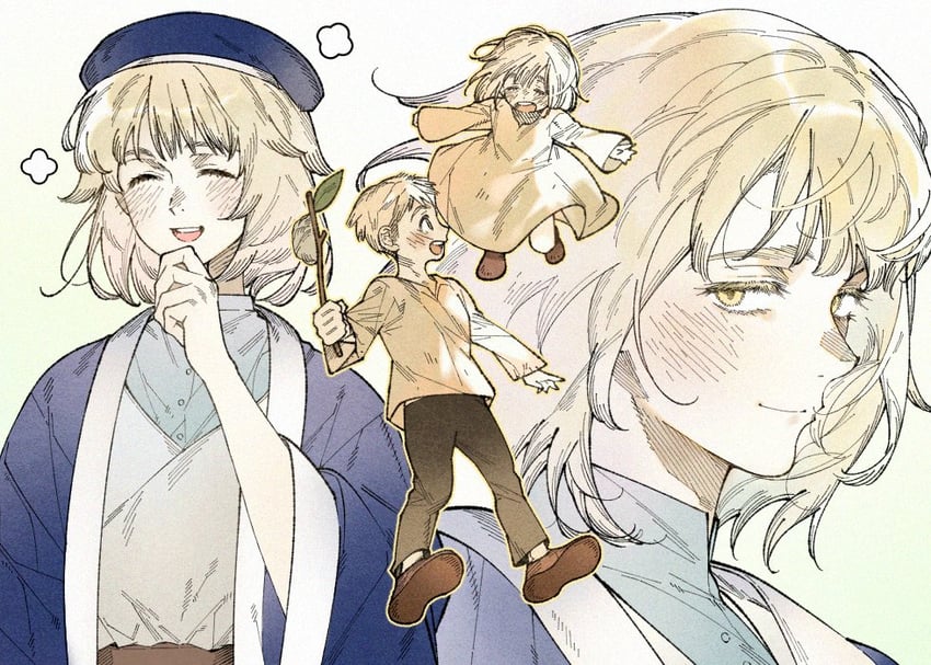 falin touden and laios touden (dungeon meshi) drawn by ns73dto
