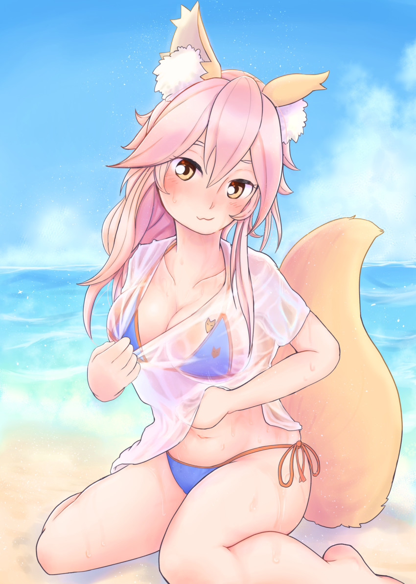 tamamo and tamamo no mae (fate and 2 more) drawn by harupippo