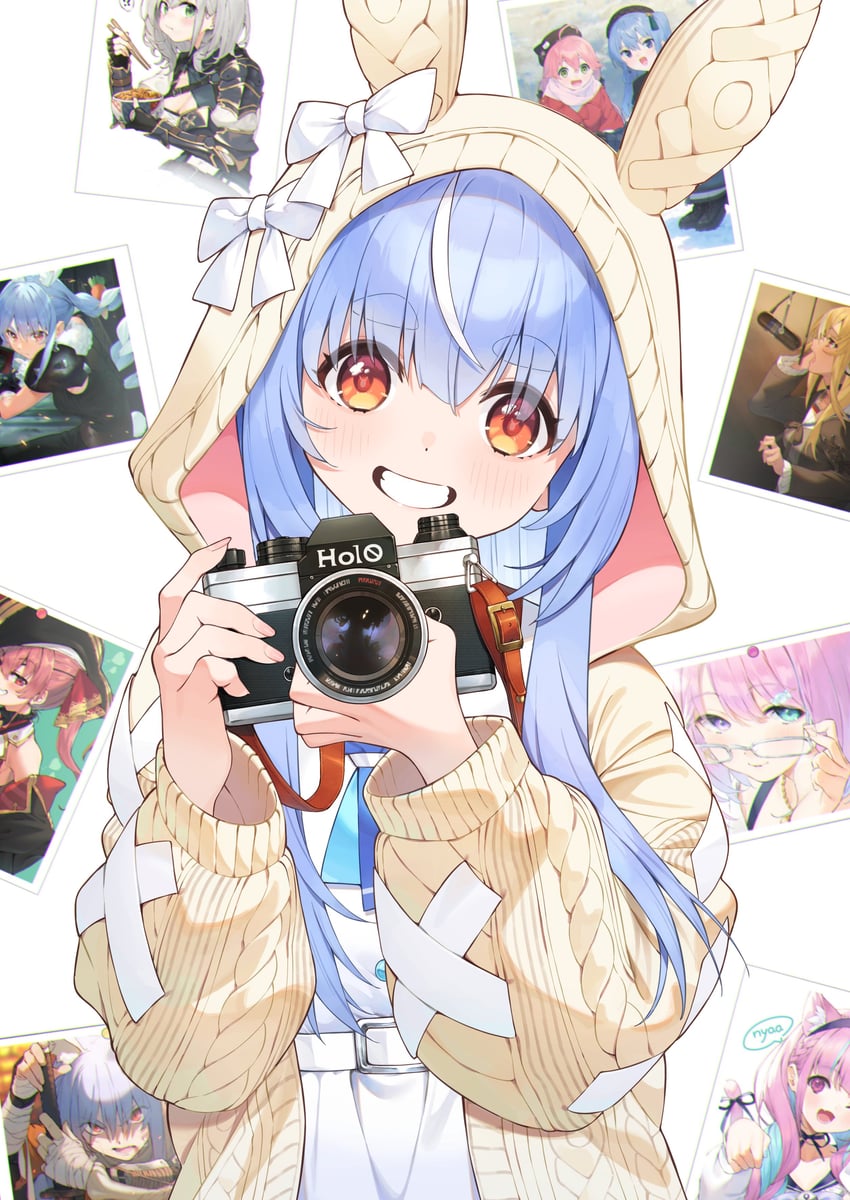 houshou marine, hoshimachi suisei, usada pekora, minato aqua, sakura miko, and 3 more (hololive) drawn by joker_(tomakin524)