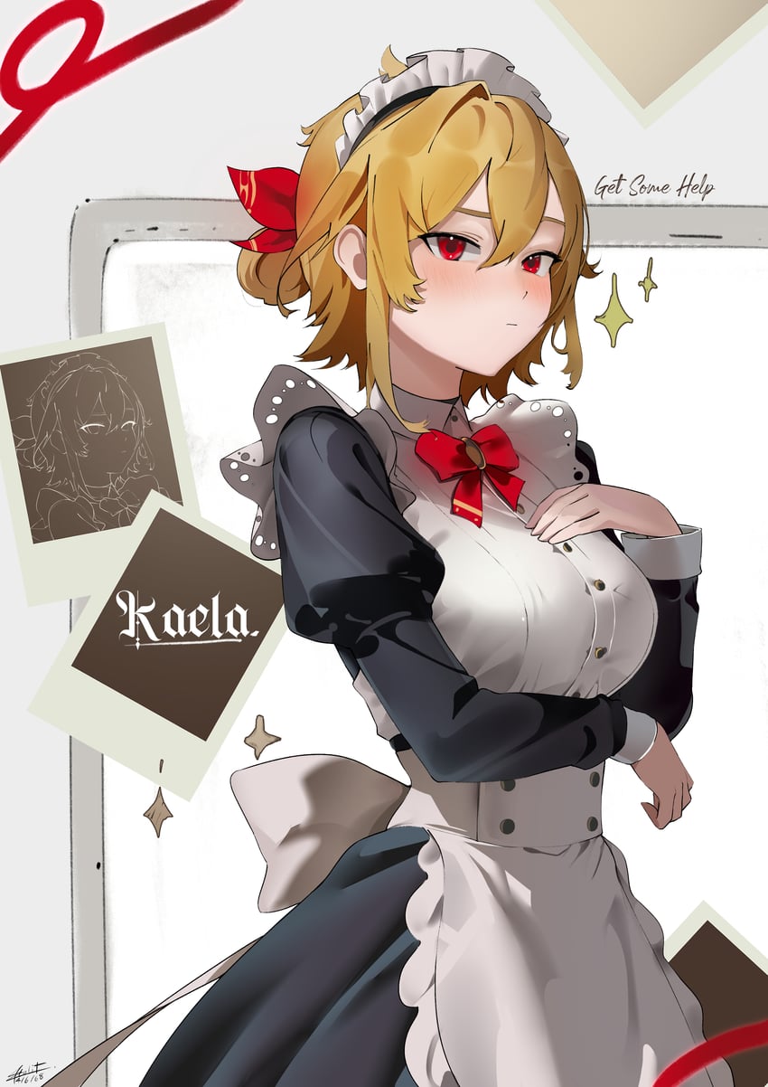 kaela kovalskia (hololive and 1 more) drawn by aou13093