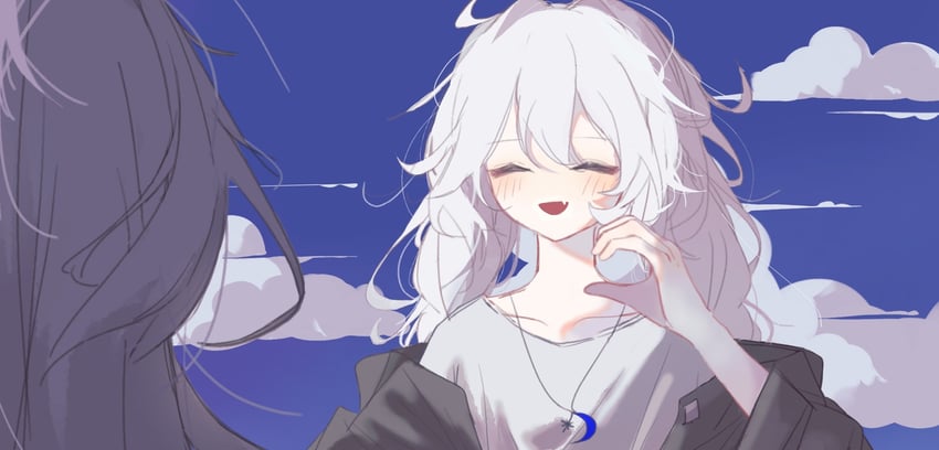 kiana kaslana and raiden mei (honkai and 1 more) drawn by k127m413