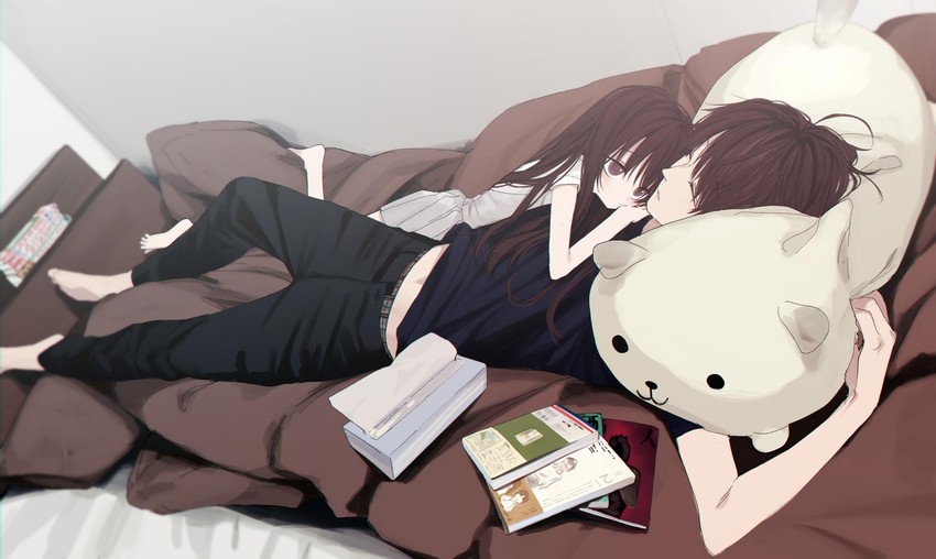 honjou ruri and honjou satoru (original) drawn by honnryou_hanaru