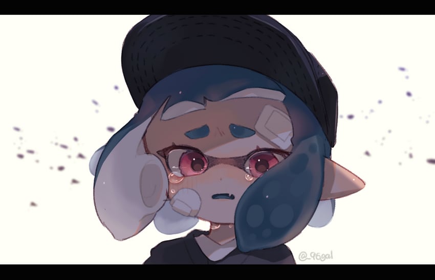 inkling player character and inkling girl (splatoon) drawn by sabata_saba