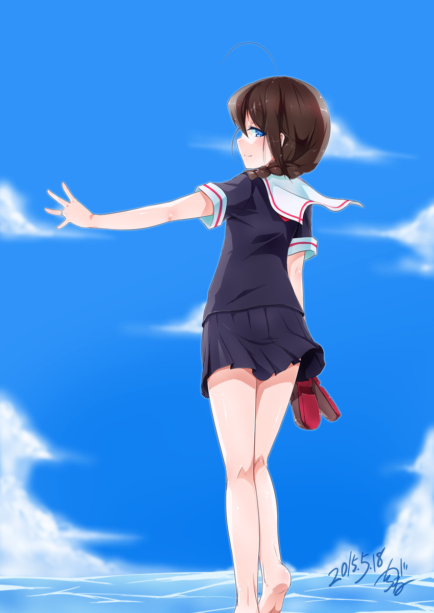 shigure (kantai collection) drawn by shirogane_(cufsser)