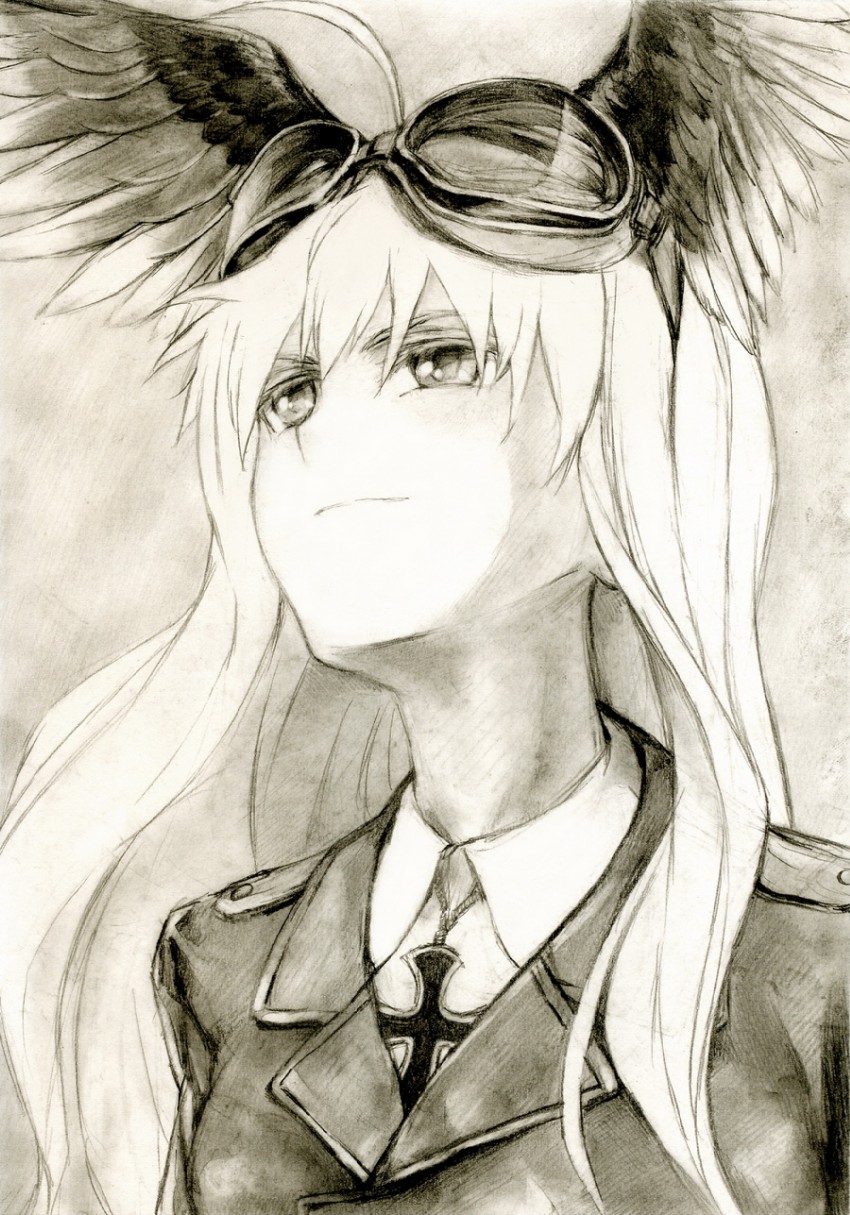 hanna-justina marseille (world witches series and 1 more) drawn by kisetsu