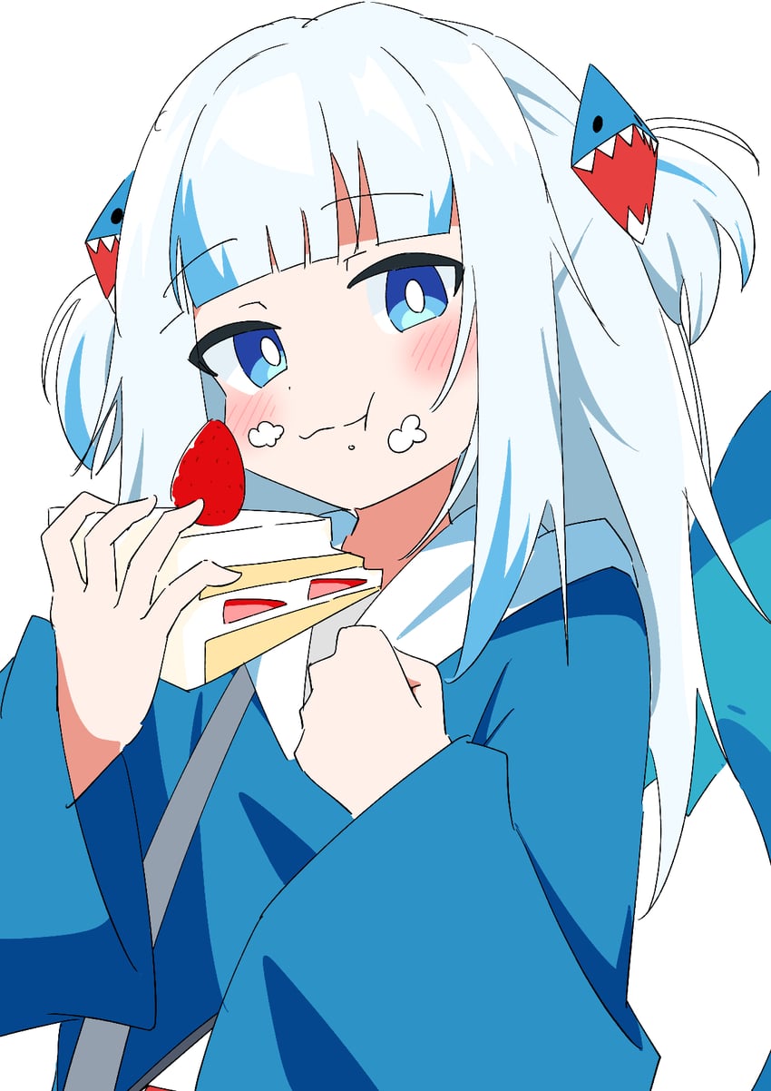gawr gura (hololive and 1 more) drawn by kakedashieshi