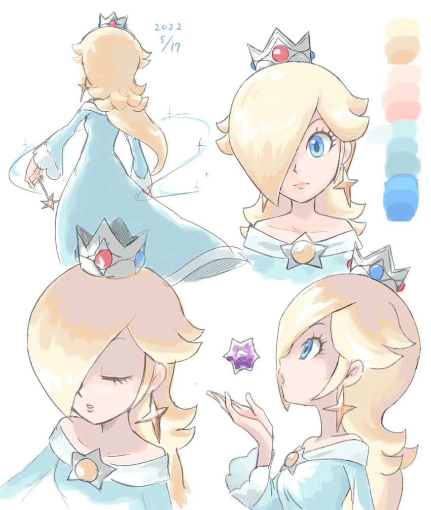 rosalina (mario and 1 more) drawn by ya_mari_6363