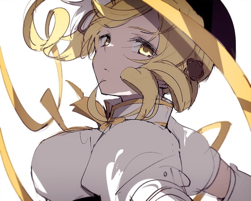 tomoe mami (mahou shoujo madoka magica) drawn by ra_suya