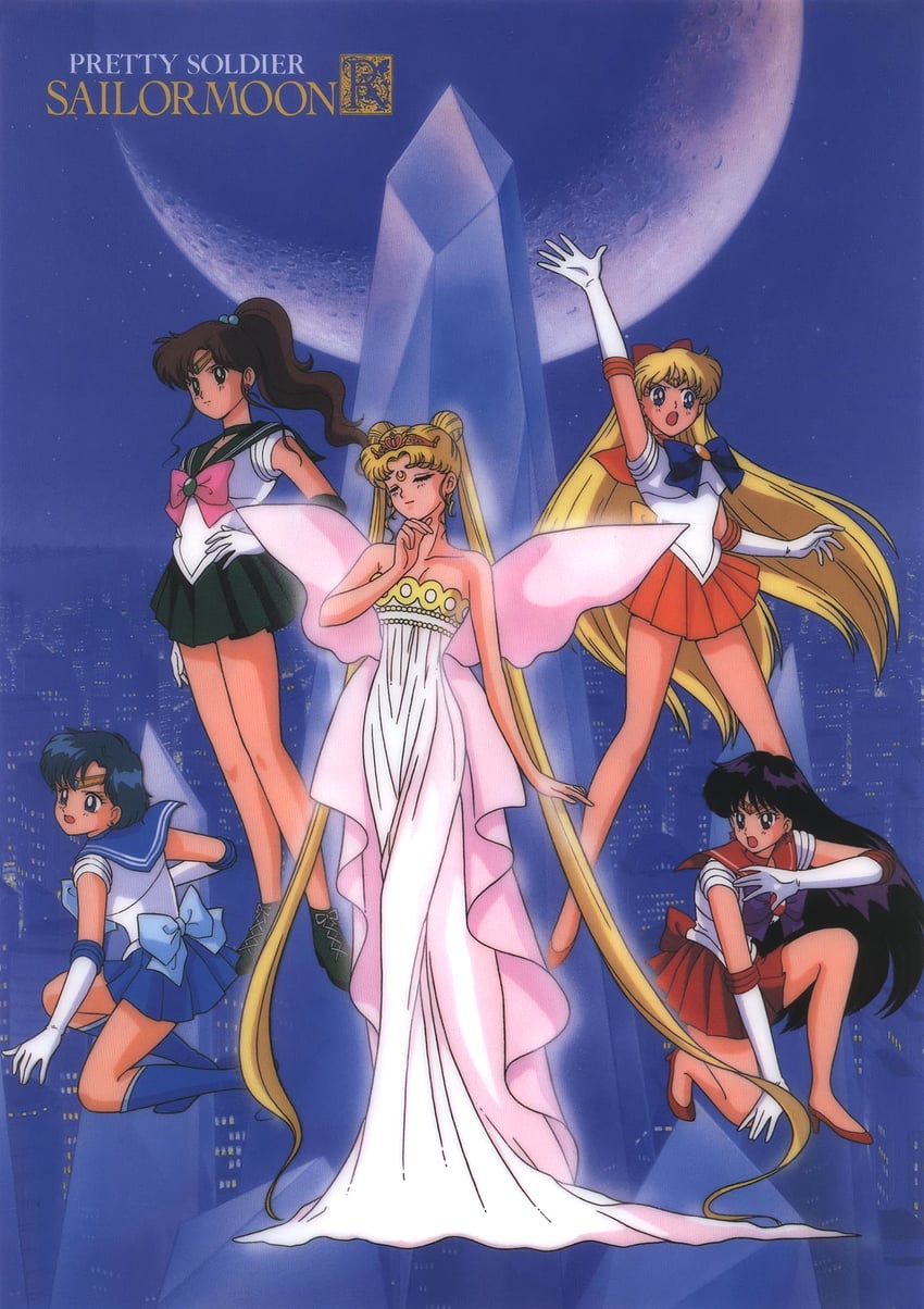 tsukino usagi, mizuno ami, aino minako, hino rei, kino makoto, and 5 more (bishoujo senshi sailor moon and 1 more) drawn by tadano_kazuko
