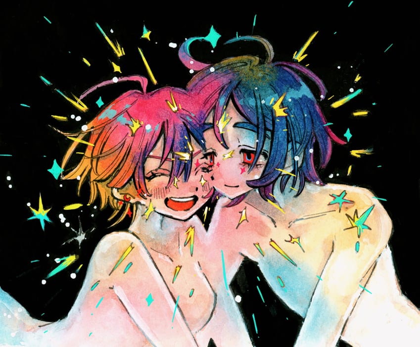 amate yuzuriha and shuji ito (gundam and 1 more) drawn by inu_pajamas