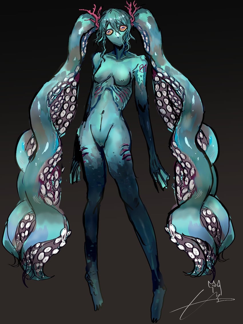 hatsune miku (vocaloid and 1 more) drawn by itosuke_inumi