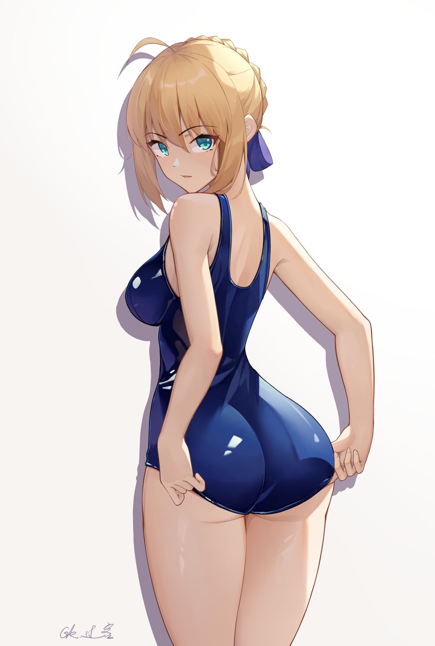 artoria pendragon and saber (fate and 1 more) drawn by gk_guoke