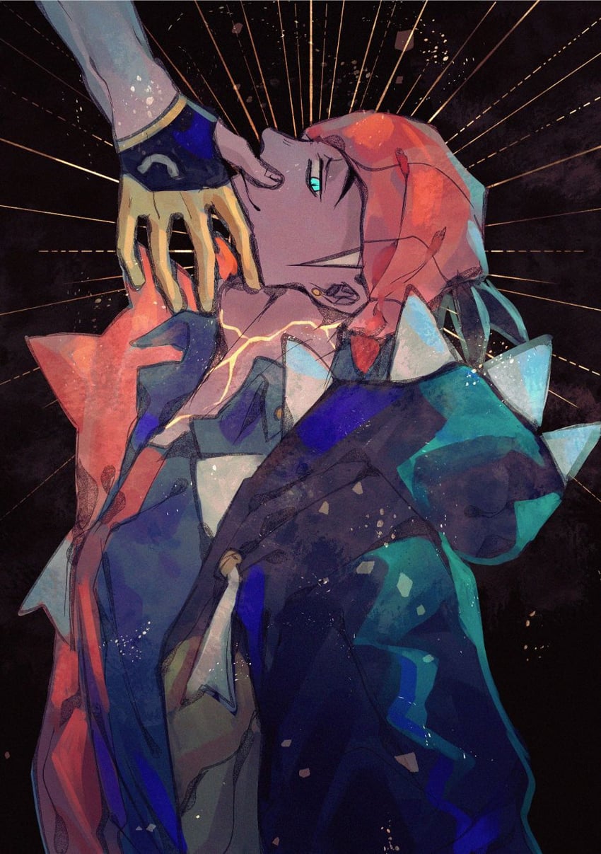 leon and raihan (pokemon and 1 more) drawn by chiyo_(miichiyochin)