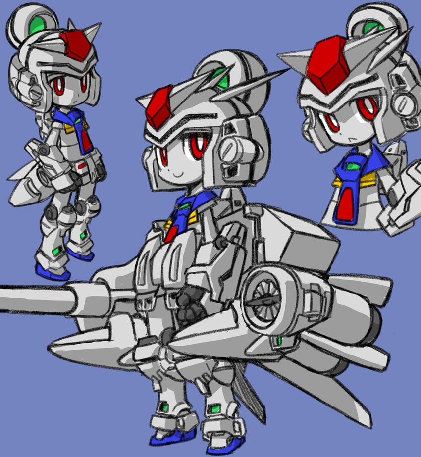gundam gp-03 stamen and gundam gp-03 dendrobium (gundam and 1 more) drawn by izuna_yoshitsune