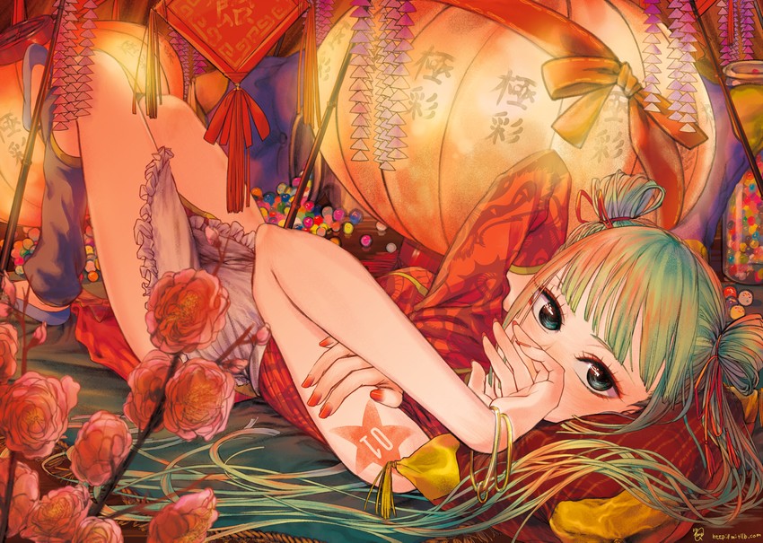 hatsune miku (vocaloid and 1 more) drawn by hannyag