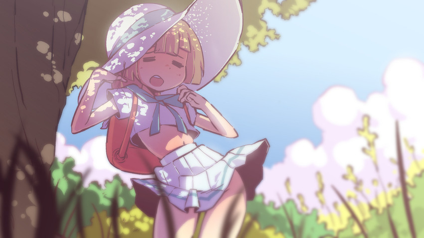 lillie (pokemon and 1 more) drawn by orenjipiiru