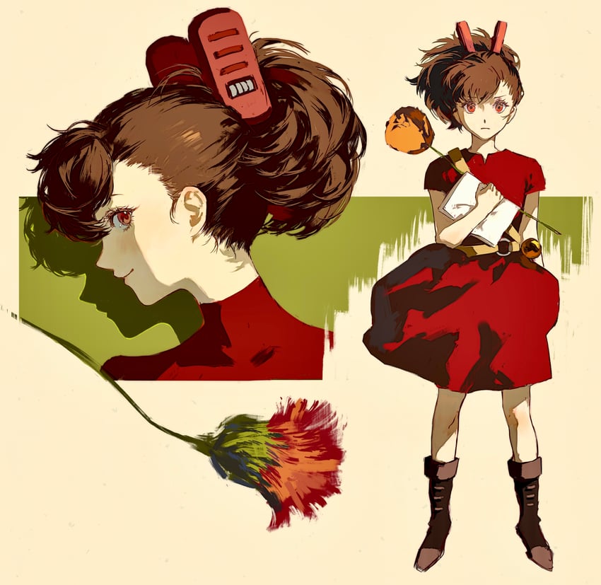 shiomi kotone and arrietty (persona and 3 more) drawn by jing_zhi_kaoxiang_yu_re_zhong