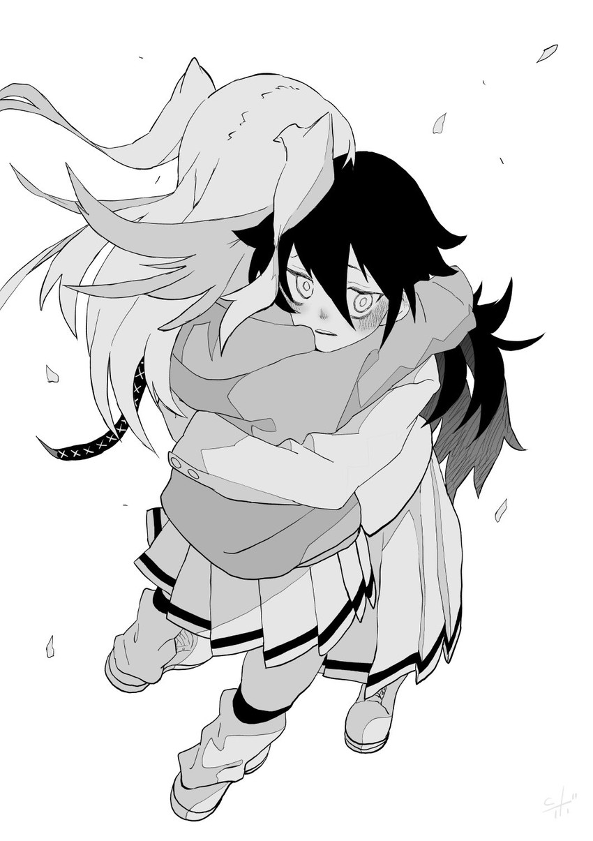kuroki tomoko and nemoto hina (watashi ga motenai no wa dou kangaetemo omaera ga warui!) drawn by c-button