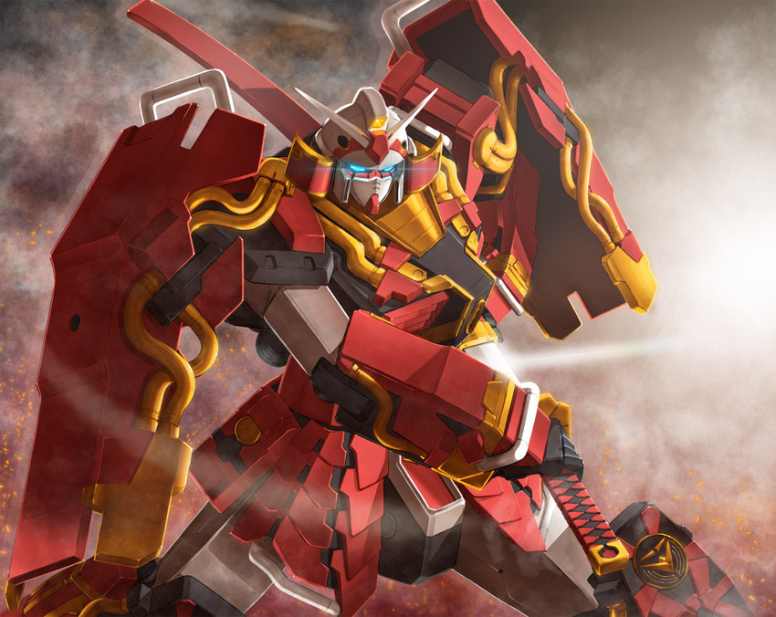 shin musha gundam (gundam and 3 more) drawn by syau