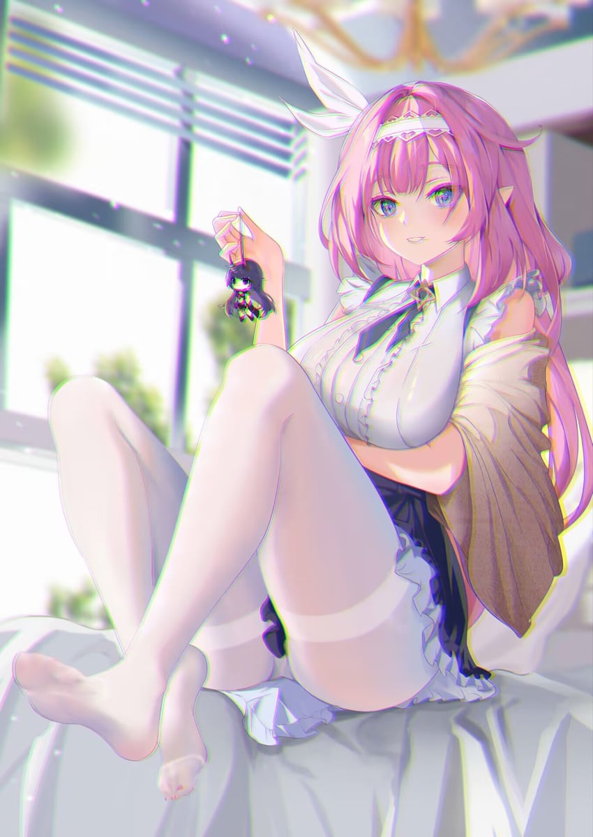 elysia and raiden mei (honkai and 1 more) drawn by maho_shi_ma