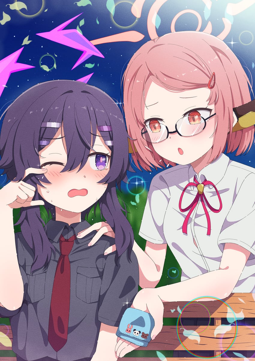 aru and haruka (blue archive) drawn by mikoshi_(user_wvyd4348)