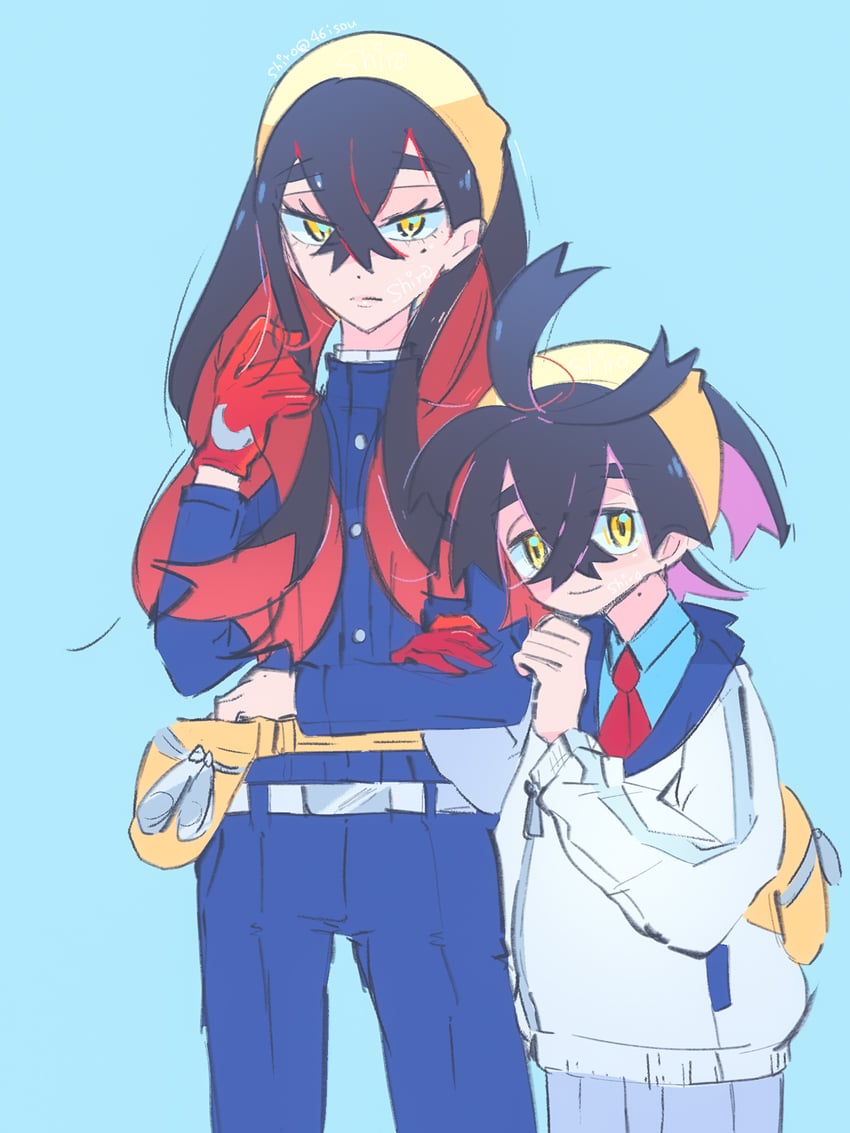 kieran and carmine (pokemon and 1 more) drawn by shiro_(46isou)