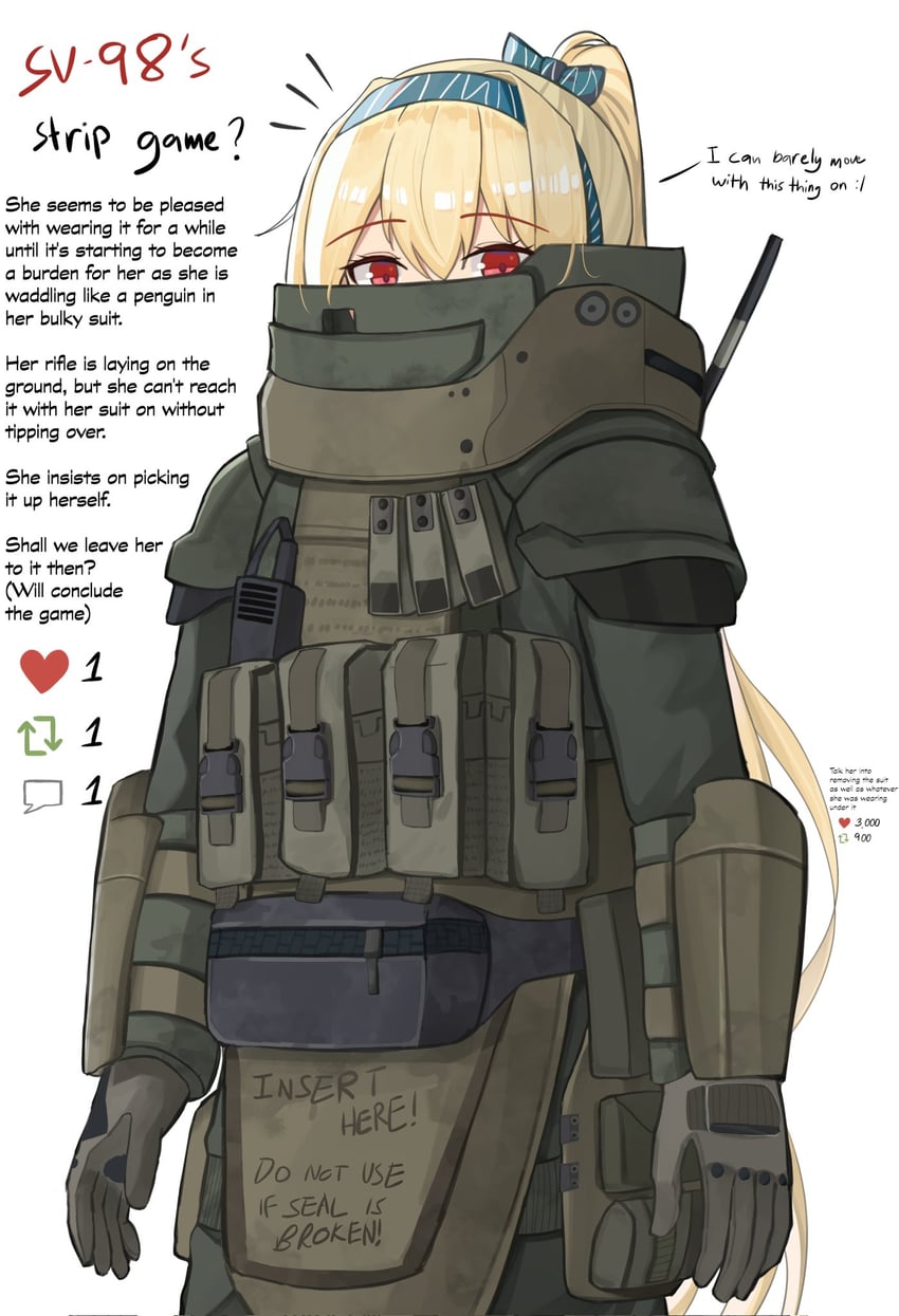 sv-98 and juggernaut (girls' frontline and 2 more) drawn by gamryous