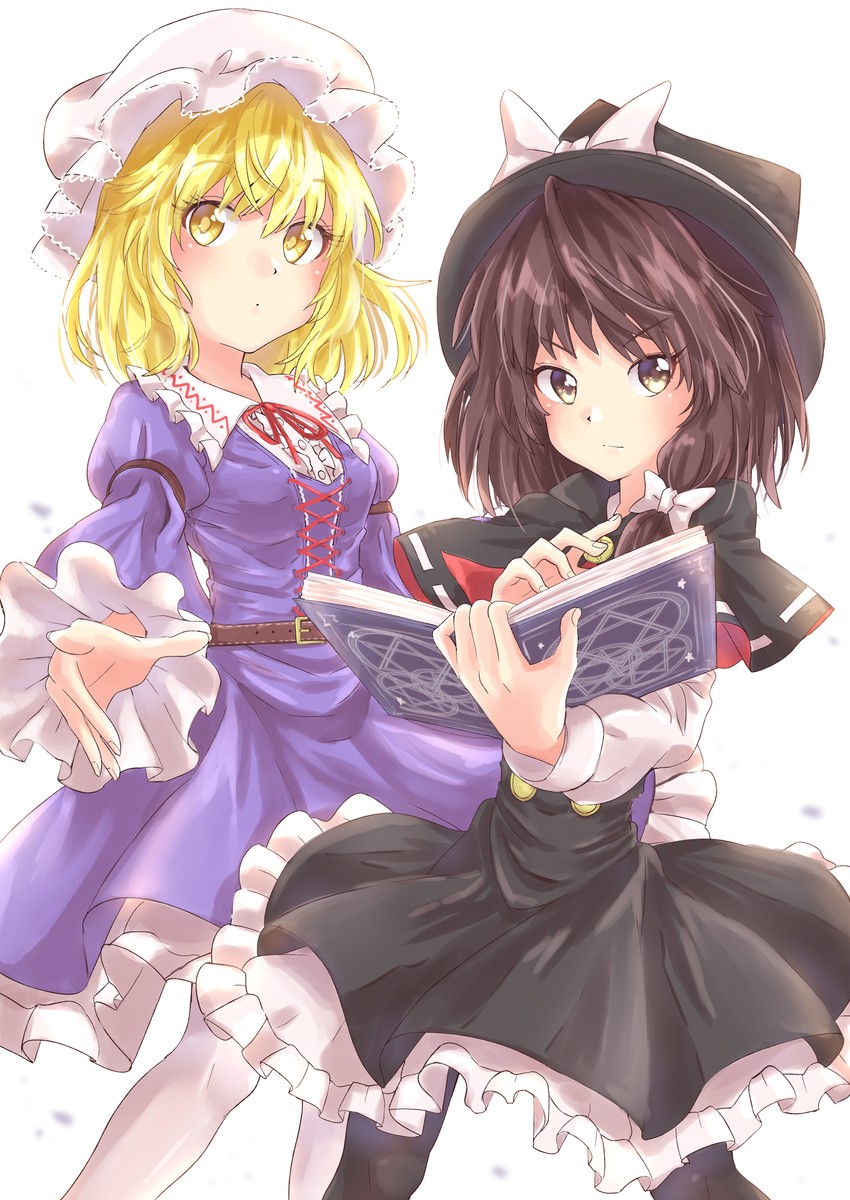 usami renko and maribel hearn (touhou) drawn by ramie_(ramie541)