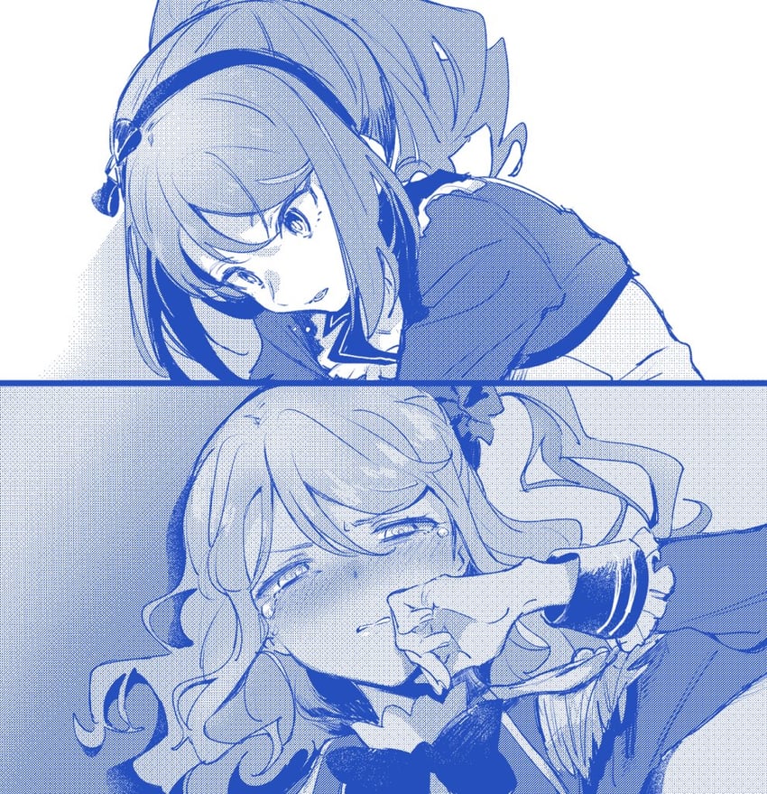 sakuraba rola and kasumi mahiru (aikatsu! and 1 more) drawn by shiontaso