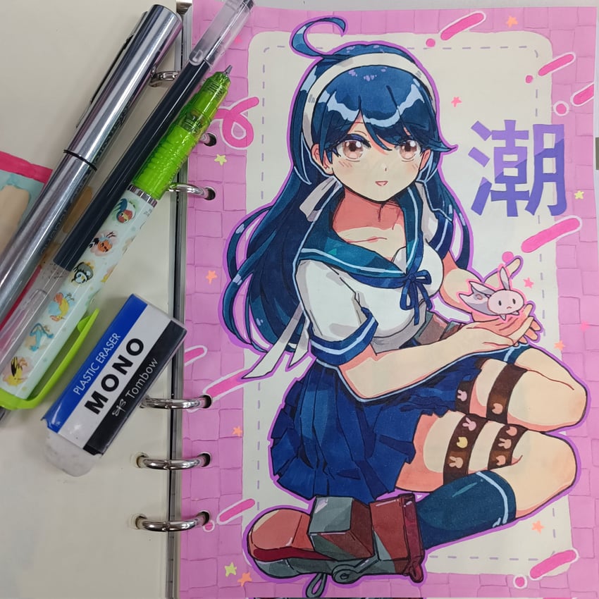 ushio and ushio kai ni (kantai collection) drawn by chatte_rose
