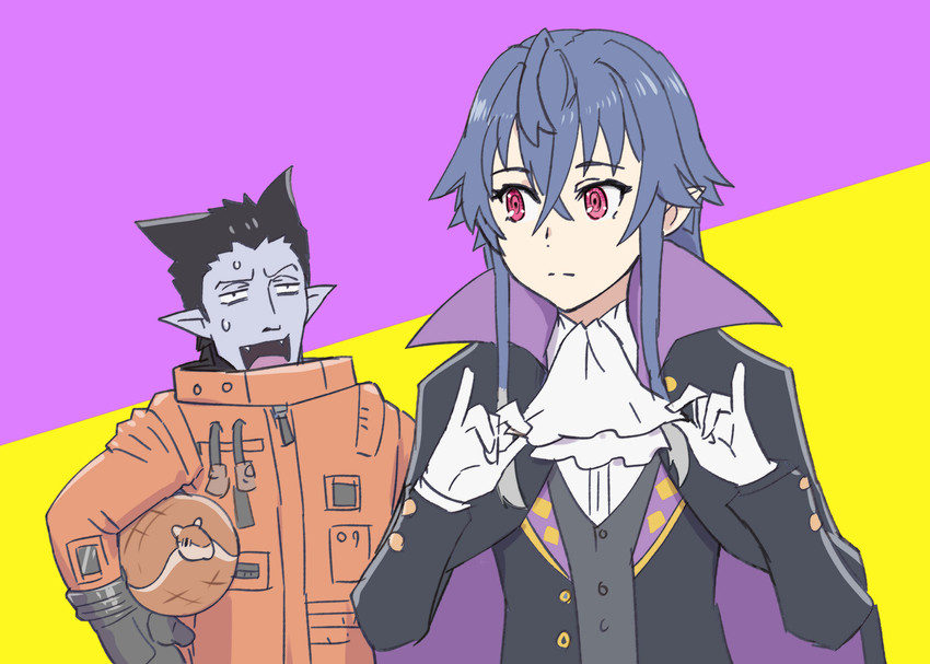 draluc, irina luminesk, and john (kyuuketsuki sugu shinu and 1 more) drawn by ueyama_michirou
