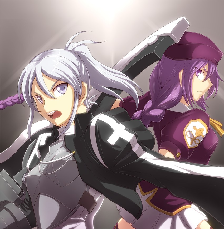 sion eltnam, sion eltnam atlasia, and riesbyfe stridberg (tsukihime and 1 more) drawn by raodekiya