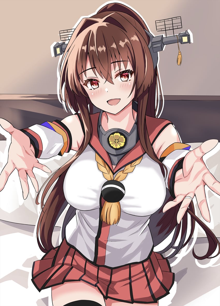 yamato (kantai collection and 1 more) drawn by shamu_(helix)