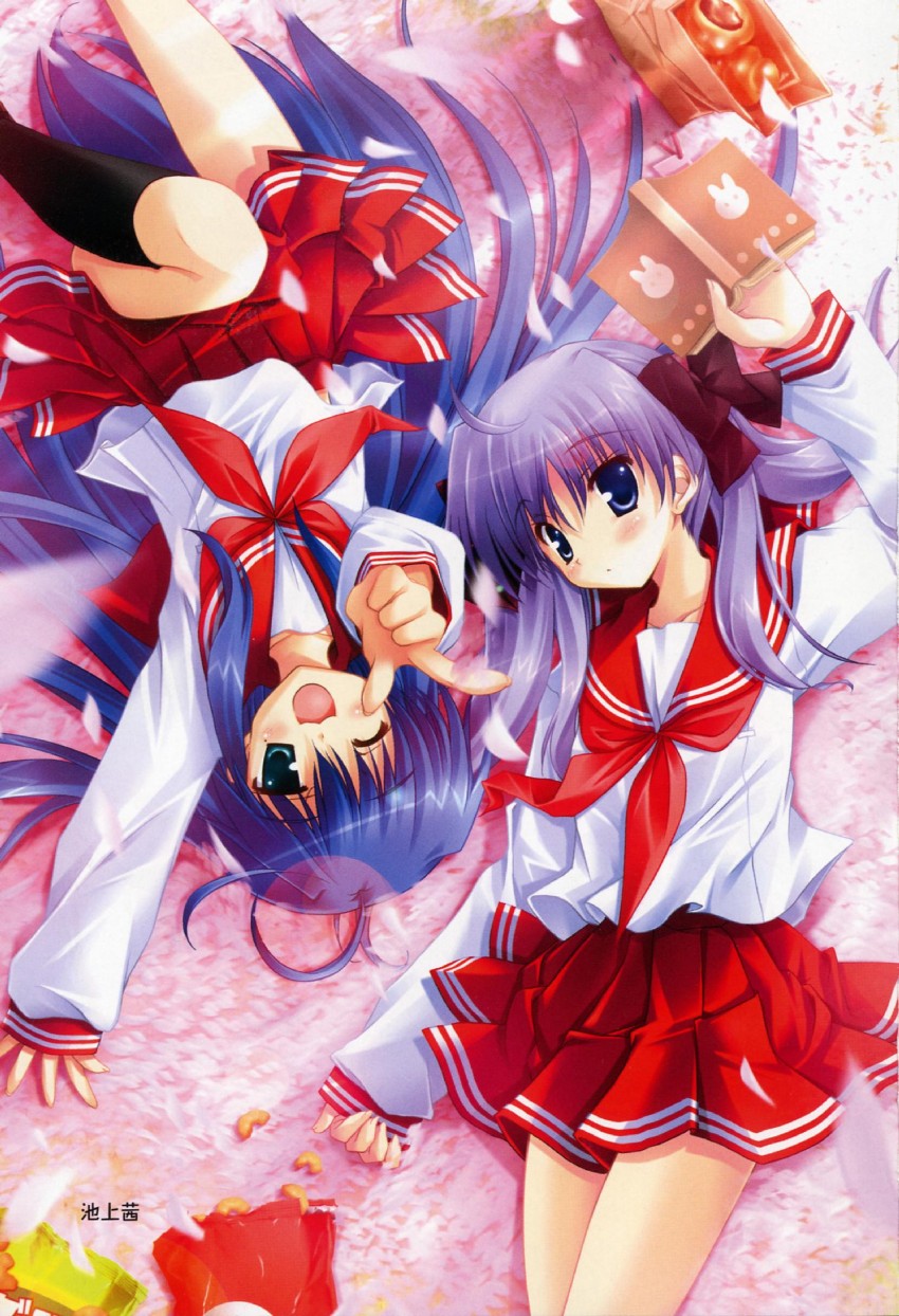 hiiragi kagami and izumi konata (lucky star) drawn by ikegami_akane
