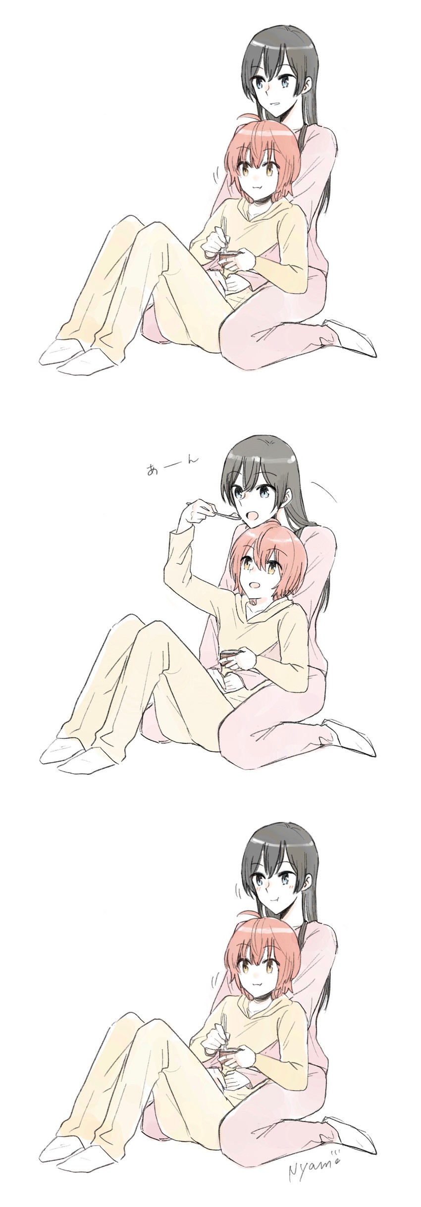 koito yuu and nanami touko (yagate kimi ni naru) drawn by nyamo
