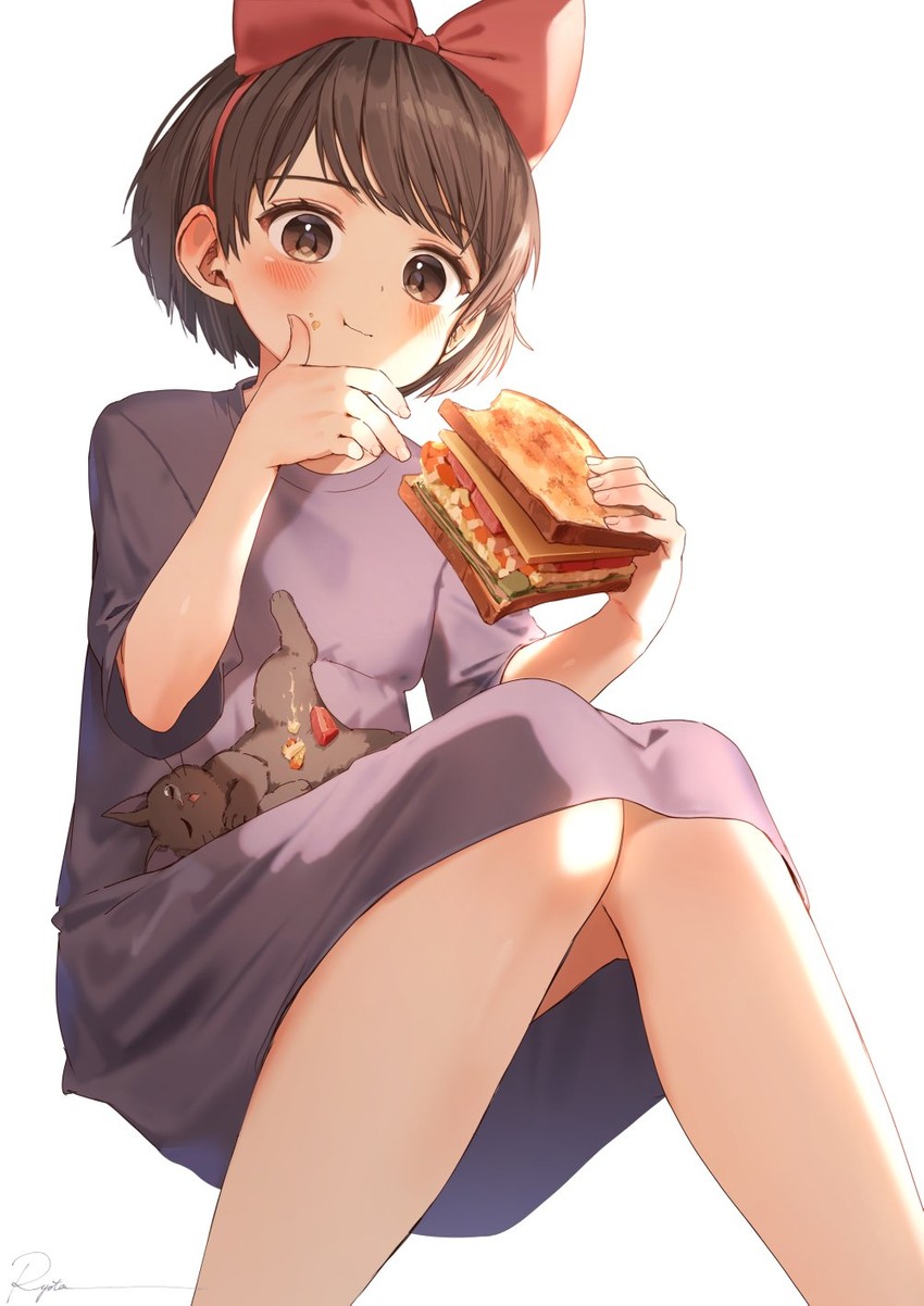 kiki and jiji (majo no takkyuubin) drawn by ryota_(ry_o_ta)