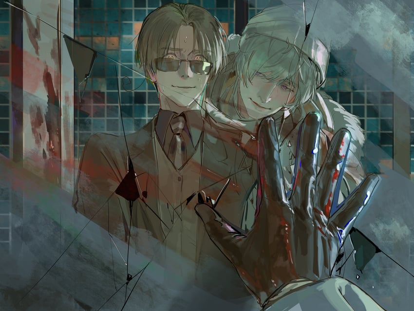 russia and northern italy (axis powers hetalia) drawn by zhongerweiyuan