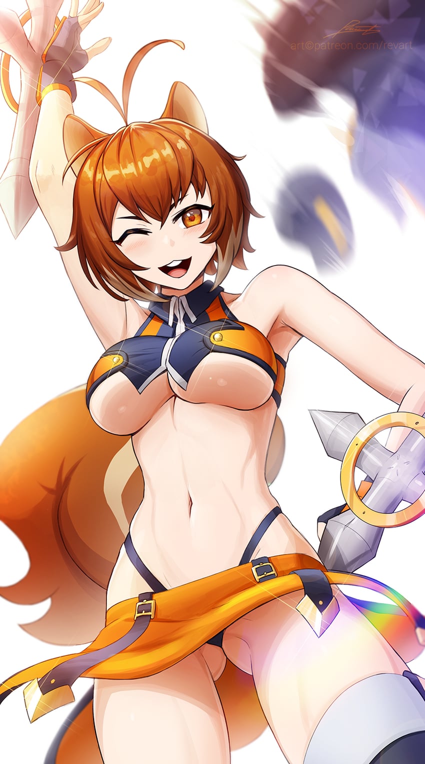 makoto nanaya (blazblue) drawn by revenantart
