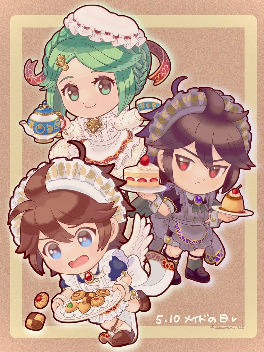 palutena, pit, and dark pit (super smash bros. and 2 more) drawn by suruga_kanade