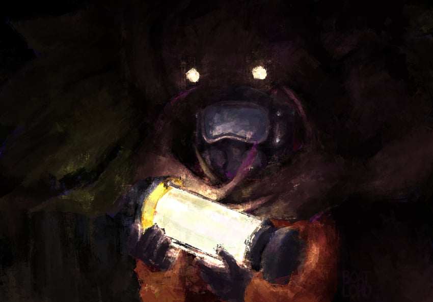 worker and bracken (lethal company) drawn by theboatlord