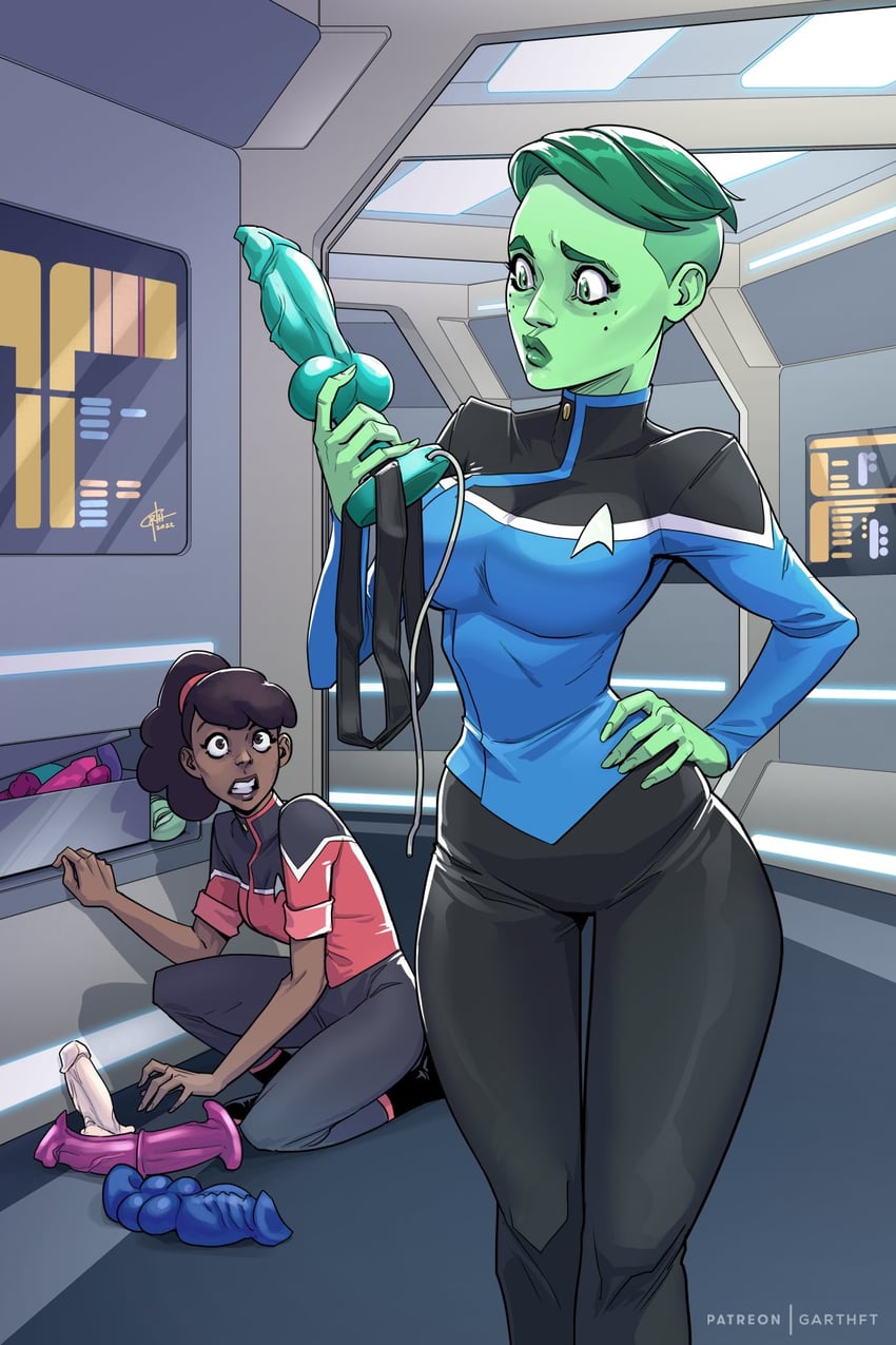 d'vana tendi and beckett mariner (star trek and 1 more) drawn by garth_graham
