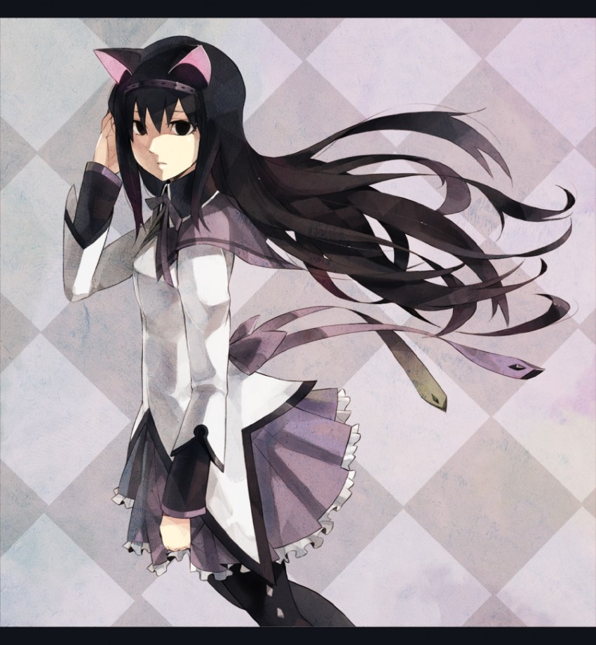 akemi homura (mahou shoujo madoka magica) drawn by gajuumaru