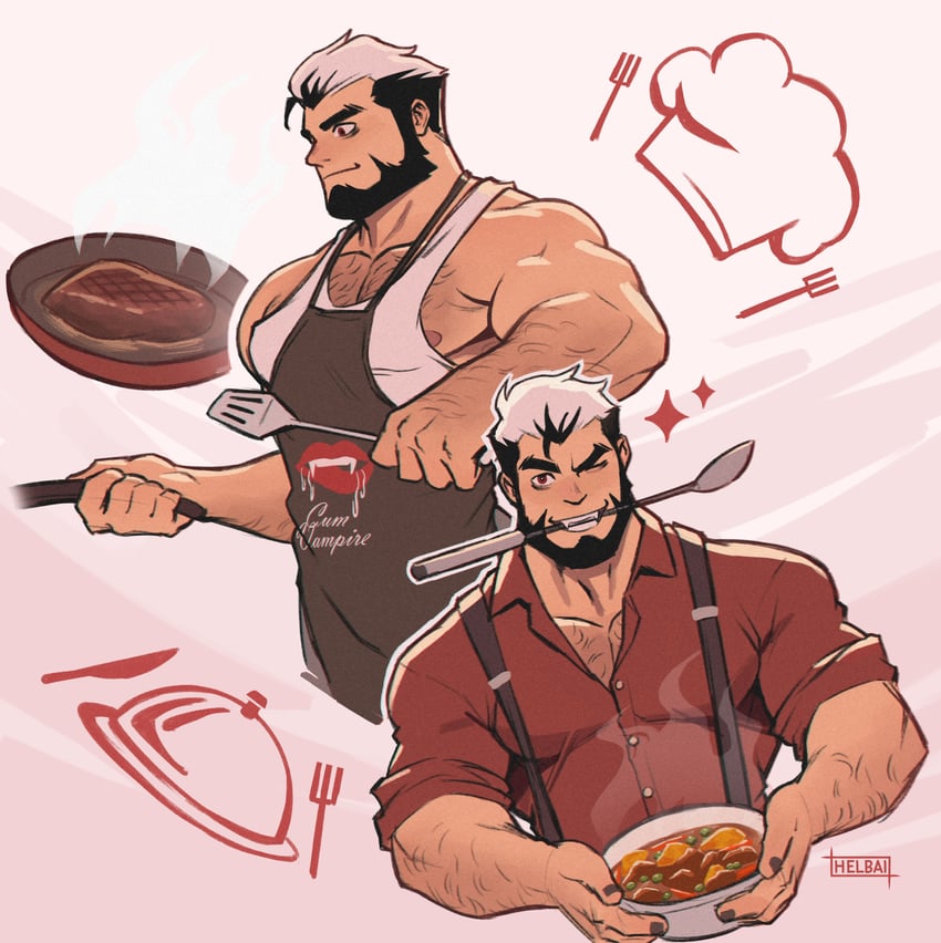 henri (sucking up to death) drawn by helbai